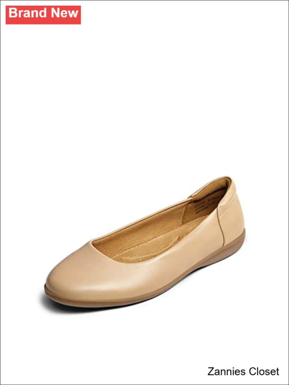 ✨DREAM PAIRS Women's Comfortable Dressy Work Ballet Flats PU Round Toe Slip-On